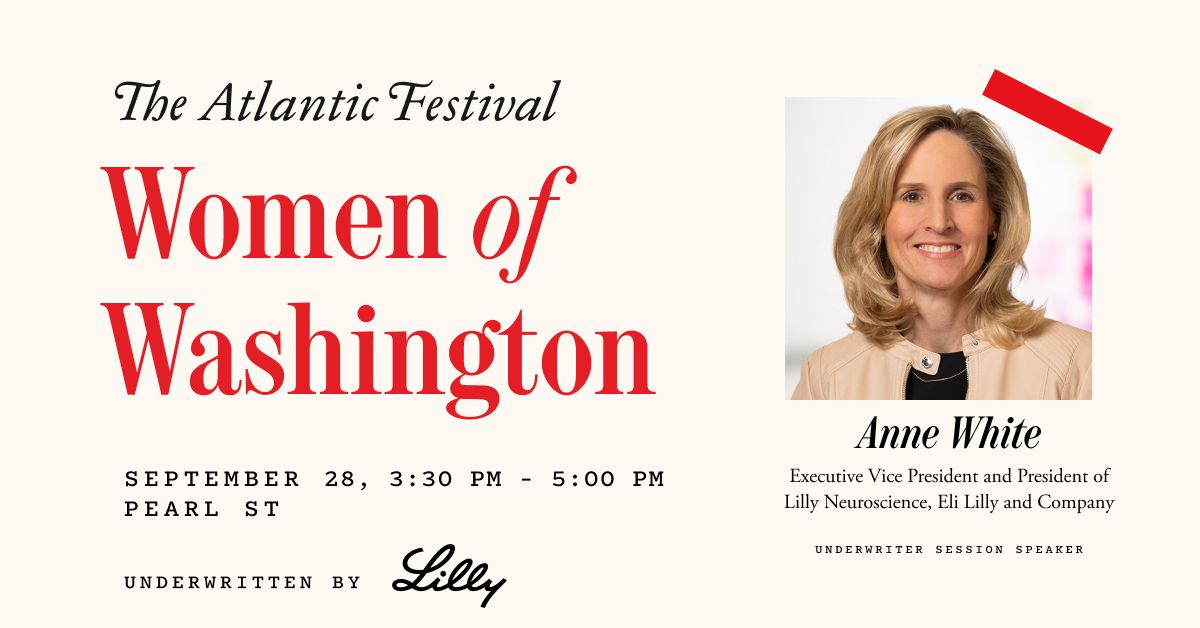Eli Lilly's Anne White will speak at The Atlantic Festival today - learn more.