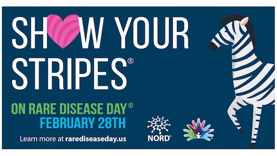 Show Your Stripes on Rare Disease Day - February 28, 2023