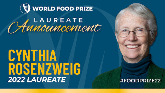 World Food Prize 2022 Laureate: Cynthia Rosenzweig