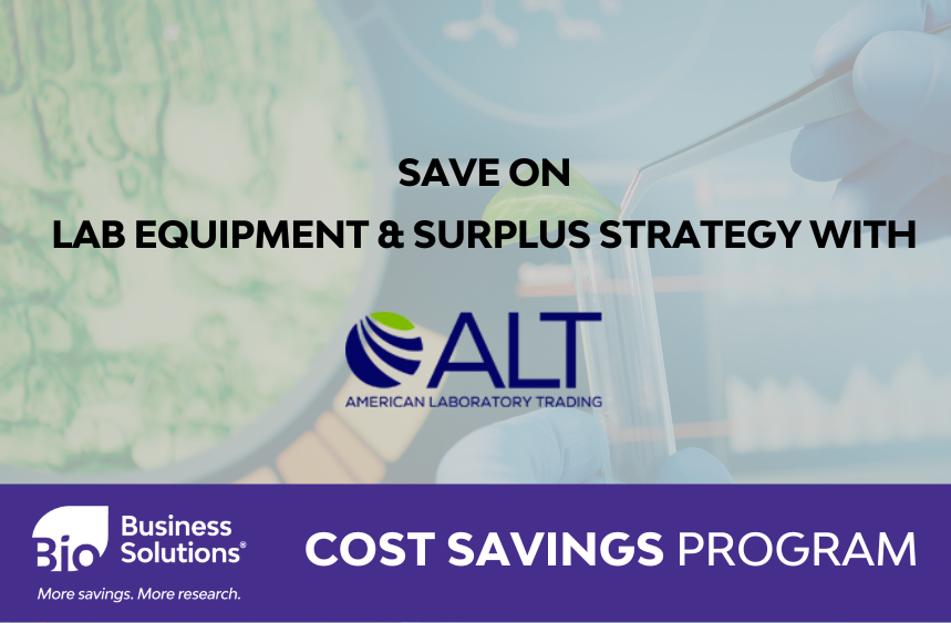 Save on refurbished lab equipment with ALT – bidding opens January 9, 2023.
