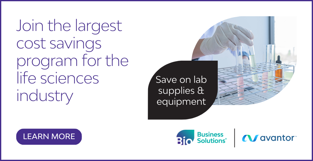 Join the largest cost-savings program for the life sciences industry with Avantor – click to learn more.