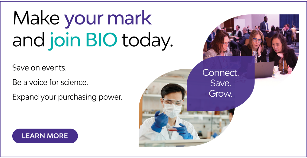 Make your mark – join BIO today.