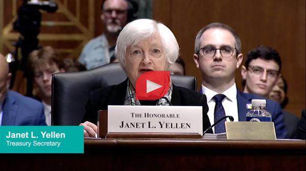 Janet Yellen at the Senate Finance Committee on March 16, 2023