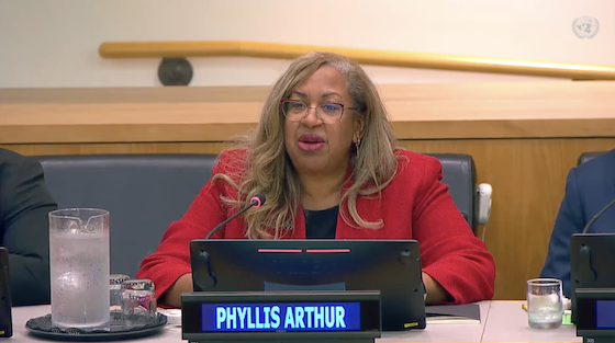 BIO's Phyllis Arthur at the UN on September 20, 2023