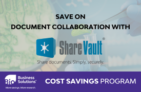 Save on collaboration with ShareVault.