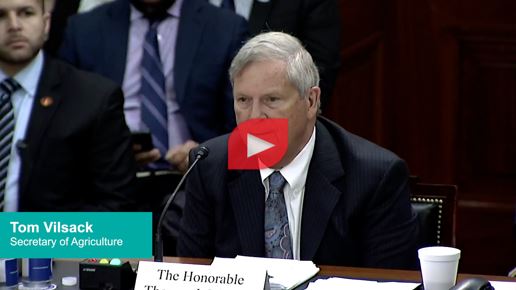 Tom Vilsack at the Senate Agriculture Committee on March 16, 2023