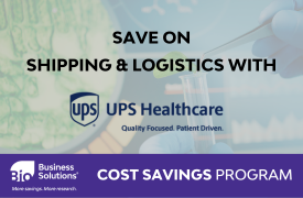 Save on shipping services with UPS Healthcare