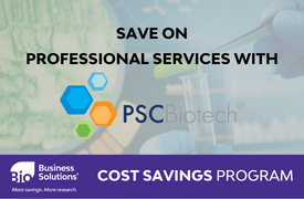PSC Biotech savings for BIO members and affiliates
